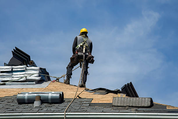 Professional Flat Roof Repair technician working in Pendleton, IN